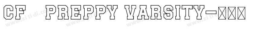 CF   Preppy Varsity字体转换